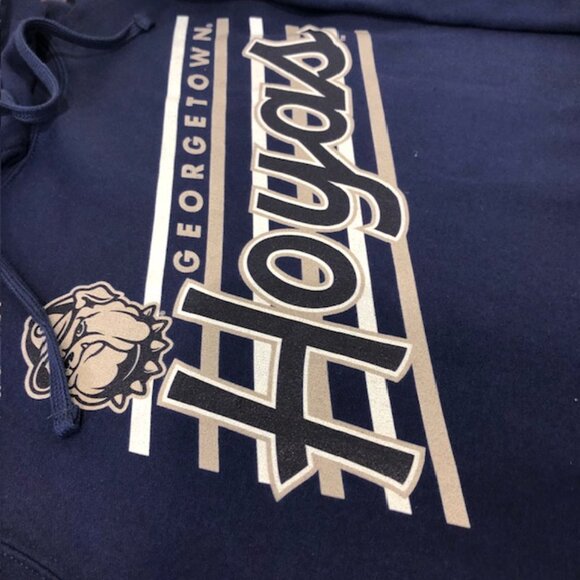 Georgetown Hoyas Unisex Blue Classic Hoodie Size L. - Picture 6 of 16